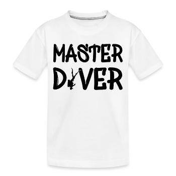 Master Diver - Kinder Premium Bio T-Shirt - Weiß - Vorne