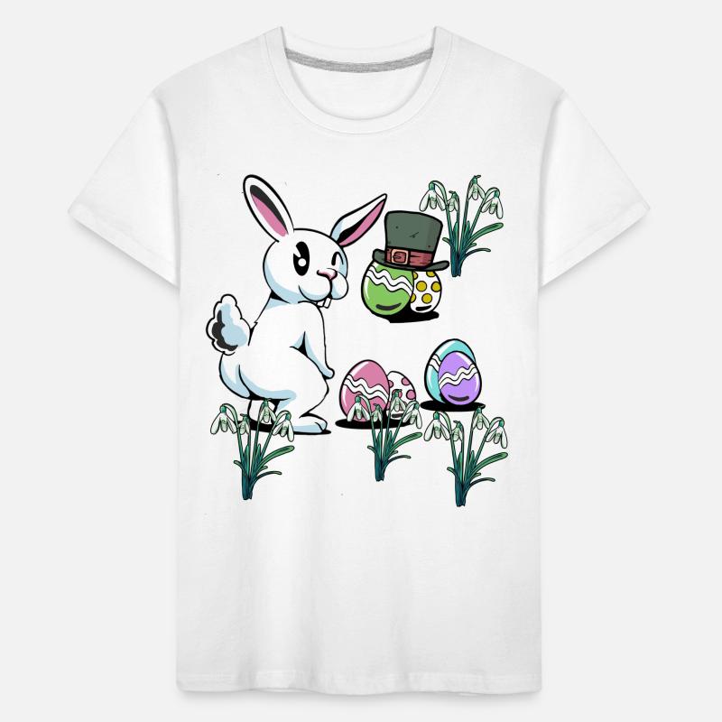 Floppy Ear Child Easter Eggs Hat Rodent Rabbit Kids' Premium Organic T-Shirt
