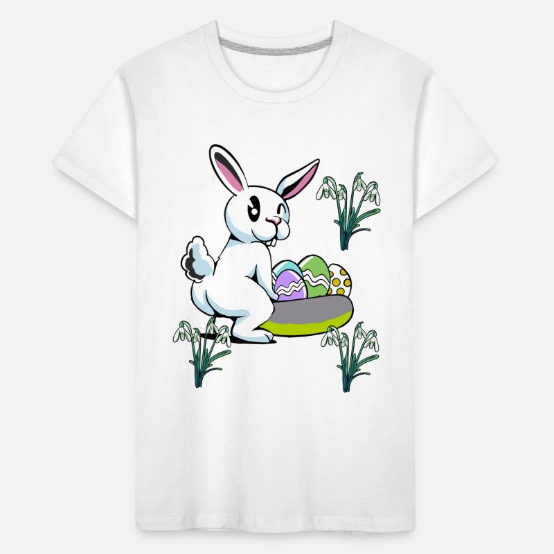 Easter Bunny Easter Nest Eggs Bunny Rabbit Child Kids' Premium Organic T-Shirt