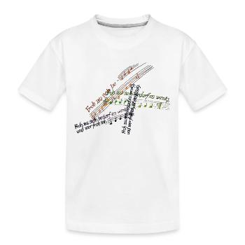 Froh zu sein bedarf es wenig und wer froh ist ... - Kinder Premium Bio T-Shirt - Weiß - Vorne
