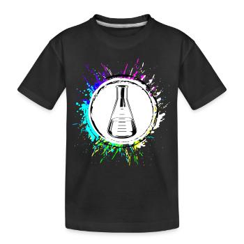 Test Tube Chemistry - Kids' Premium Organic T-Shirt - black - Front