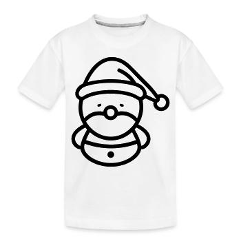 Bonhomme de neige - T-shirt bio Premium Enfant - blanc - Devant