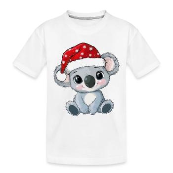 Koala Christmas Cute Cute Xmas Christmassy - Kids' Premium Organic T-Shirt - white - Front