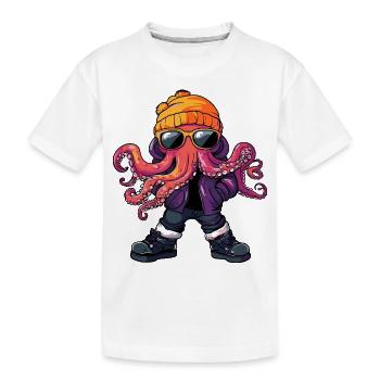 Octopus Cool BD - T-shirt bio Premium Enfant - blanc - Devant