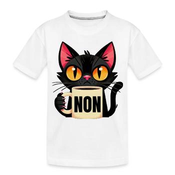 non - T-shirt bio Premium Enfant - blanc - Devant