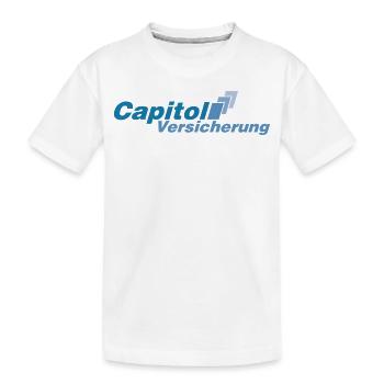 Stromberg Logo Der Capitol Versicherung - Kinder Premium Bio T-Shirt - Weiß - Vorne