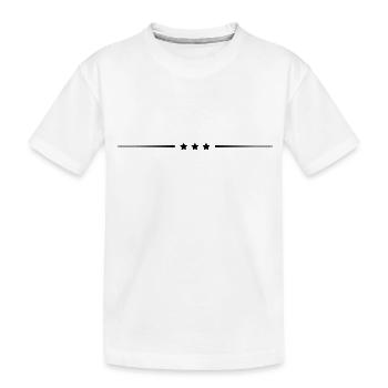 star line - Kids' Premium Organic T-Shirt - white - Front