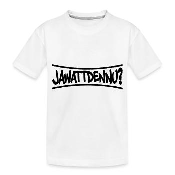 Farbe änderbar | Ja was denn jetzt? - Kinder Premium Bio T-Shirt - Weiß - Vorne
