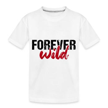 Forever wild - Kinder Premium Bio T-Shirt - Weiß - Vorne