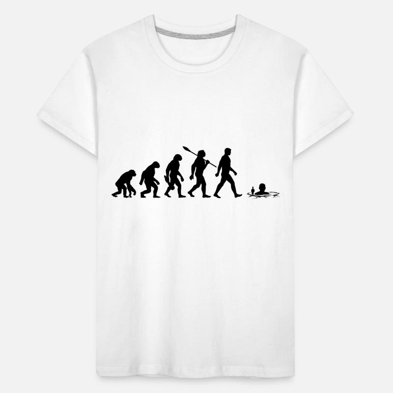 Evolution - Ice baths - Winter bathing - Ice bathing Kids' Premium Organic T-Shirt