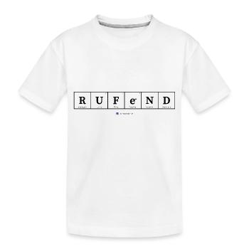 rufend (helle Stoffe) - Kinder Premium Bio T-Shirt - Weiß - Vorne