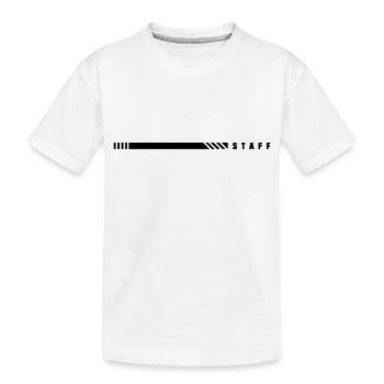 STAFF - Kinder Premium Bio T-Shirt - Weiß - Vorne