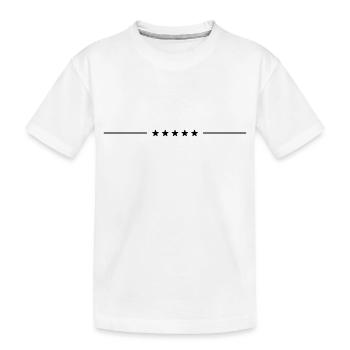 Stern linie symbol - Kinder Premium Bio T-Shirt - Weiß - Vorne