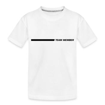 Membres de l’équipe - T-shirt bio Premium Enfant - blanc - Devant