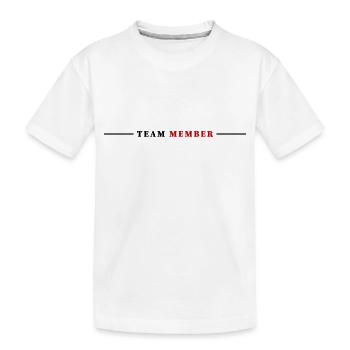 Team Mitglied - Kinder Premium Bio T-Shirt - Weiß - Vorne