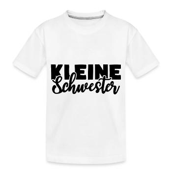 Kleine Schwester - Kinder Premium Bio T-Shirt - Weiß - Vorne