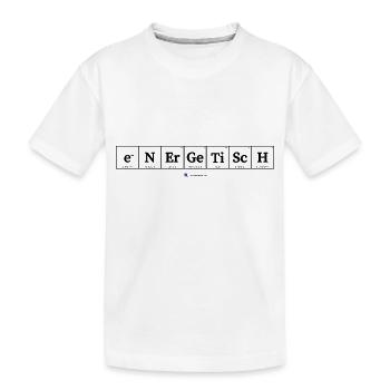 energetisch (helle Stoffe) - Kinder Premium Bio T-Shirt - Weiß - Vorne