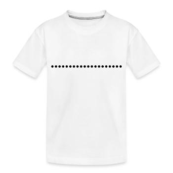 Trait de soulignement pointillé pour concevoir vous-même - T-shirt bio Premium Enfant - blanc - Devant