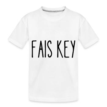 fais key - T-shirt bio Premium Enfant - blanc - Devant