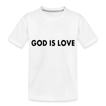 God is love - T-shirt bio Premium Enfant - blanc - Devant
