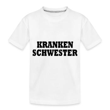 krankenschwester - Kinder Premium Bio T-Shirt - Weiß - Vorne