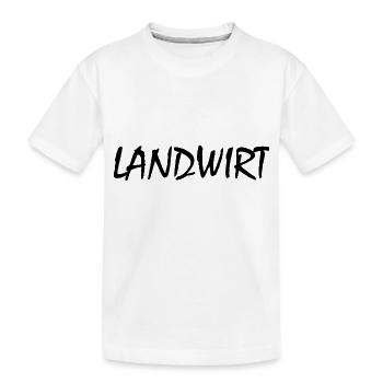 Landwirt - Kinder Premium Bio T-Shirt - Weiß - Vorne