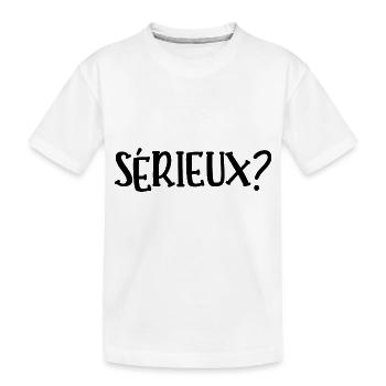 sérieux - T-shirt bio Premium Enfant - blanc - Devant