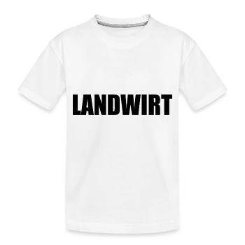 Landwirt - Kinder Premium Bio T-Shirt - Weiß - Vorne