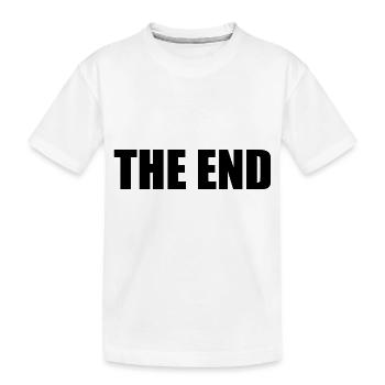 The end - Kinder Premium Bio T-Shirt - Weiß - Vorne