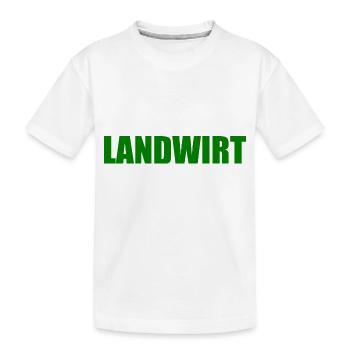Landwirt - Kinder Premium Bio T-Shirt - Weiß - Vorne