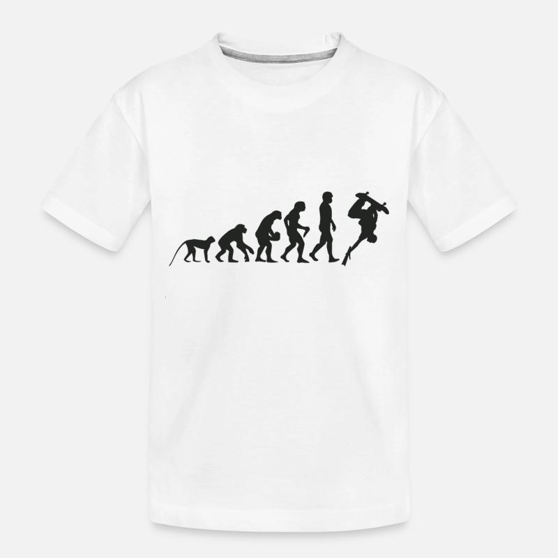Evolution Skate - T-shirt bio Premium Enfant - blanc
