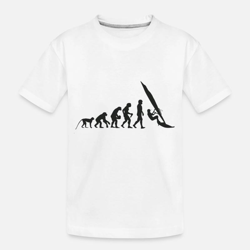 Evolution Windsurfing - Kids' Premium Organic T-Shirt - white