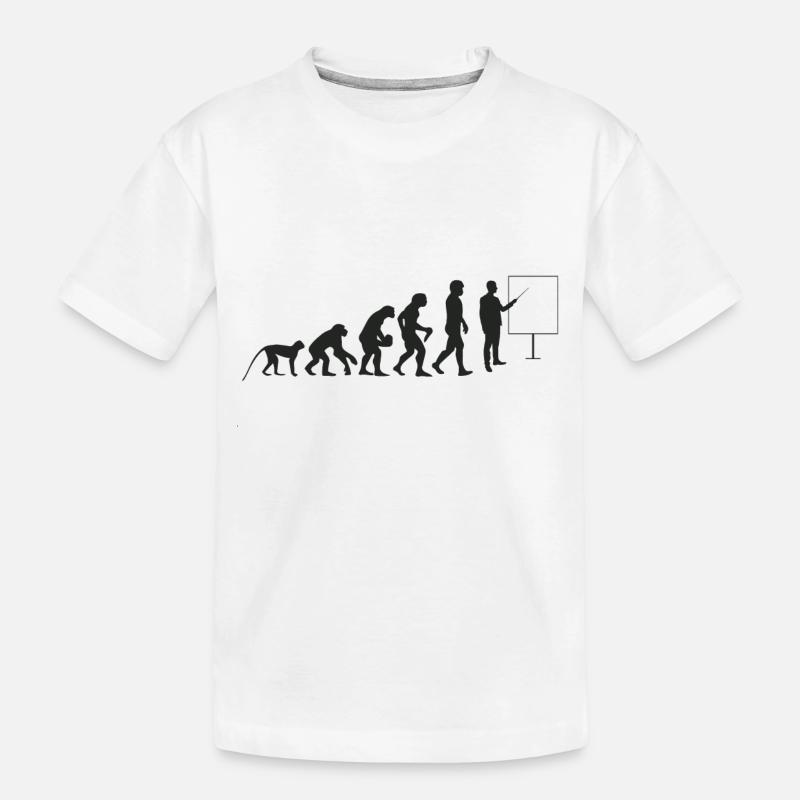 Evolution de l’enseignant - T-shirt bio Premium Enfant - blanc