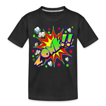 Bandes dessinées ZONK - T-shirt bio Premium Enfant - noir - Devant