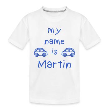 Mein Name ist Martin - Kinder Premium Bio T-Shirt - Weiß - Vorne