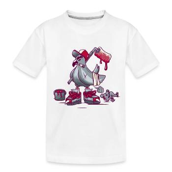 Pigeon de rue - T-shirt bio Premium Enfant - blanc - Devant