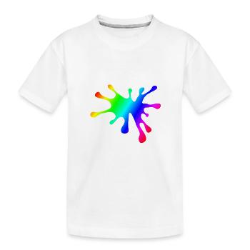 Des taches de peinture | Couleur peintre Idée de cadeau - T-shirt bio Premium Enfant - blanc - Devant