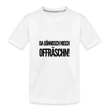 Sächsisch Sachse Sachsen Anhalt Osten Geschenkidee - Kinder Premium Bio T-Shirt - Weiß - Vorne