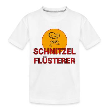 Schnitzel Whisperer Cook Cook Cook Gift - Kids' Premium Organic T-Shirt - white - Front