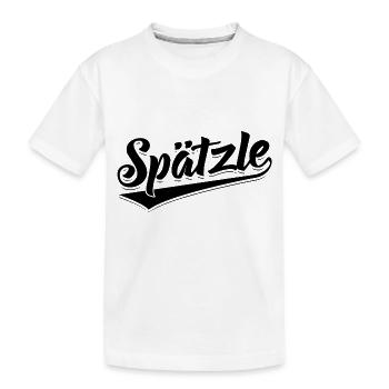 Spätzle | Schwabe Schwäbisch Käsespätzle Geschenke - Kinder Premium Bio T-Shirt - Weiß - Vorne