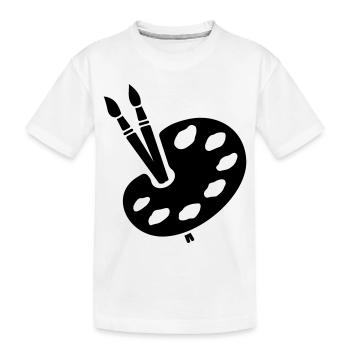 peintre - T-shirt bio Premium Enfant - blanc - Devant