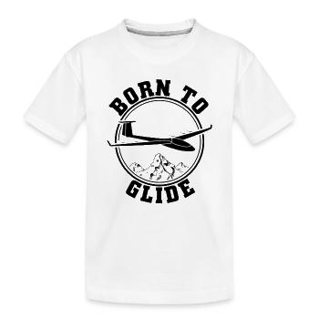 Chemise de planeur pilote planeur cadeau planeur - T-shirt bio Premium Enfant - blanc - Devant