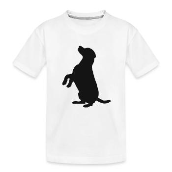 Cadeau de retriever chien Labrador chien Beagle - T-shirt bio Premium Enfant - blanc - Devant