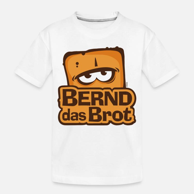 Bernd Das Brot Logo - Kinder Premium Bio T-Shirt - Weiß
