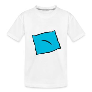 Pillow Gift Idea Sleeping Sleep Gift - Kids' Premium Organic T-Shirt - white - Front