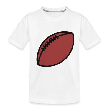 Rugby football fan rugby team american football team - Kids' Premium Organic T-Shirt - white - Front
