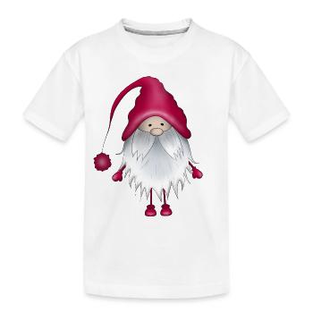 Wichtel Weihnachten - Kinder Premium Bio T-Shirt - Weiß - Vorne