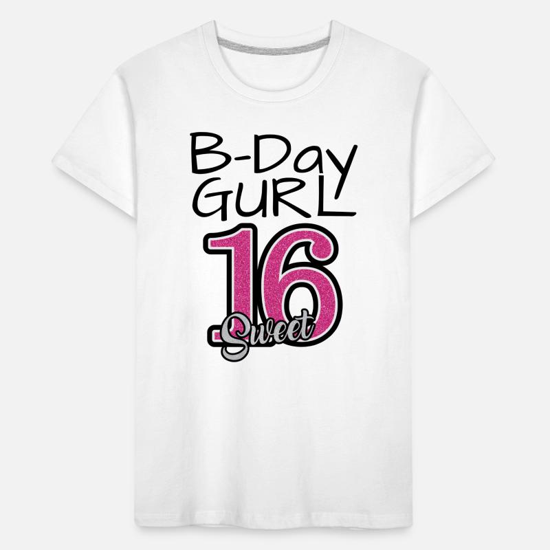 B-Day Gurl sweet 16 Kids' Premium Organic T-Shirt