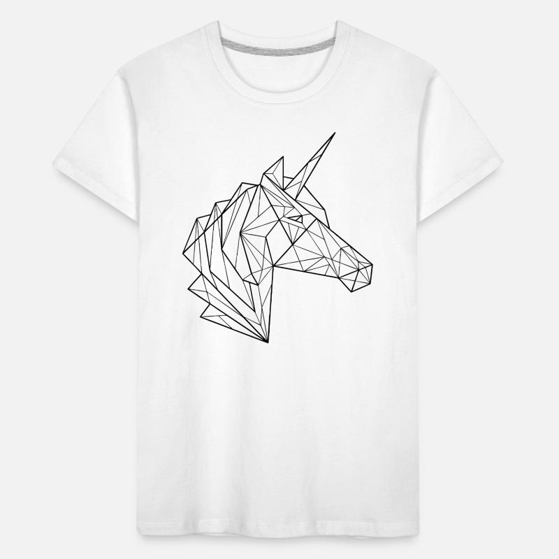 Polygon Einhorn Kinder Premium Bio T-Shirt