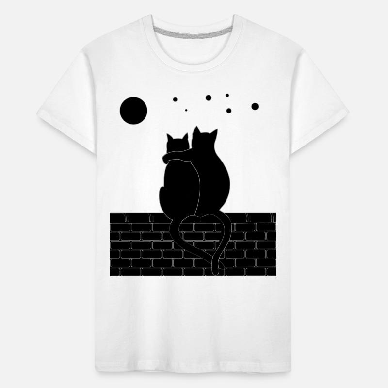 Chat et Chat T-shirt bio Premium Enfant